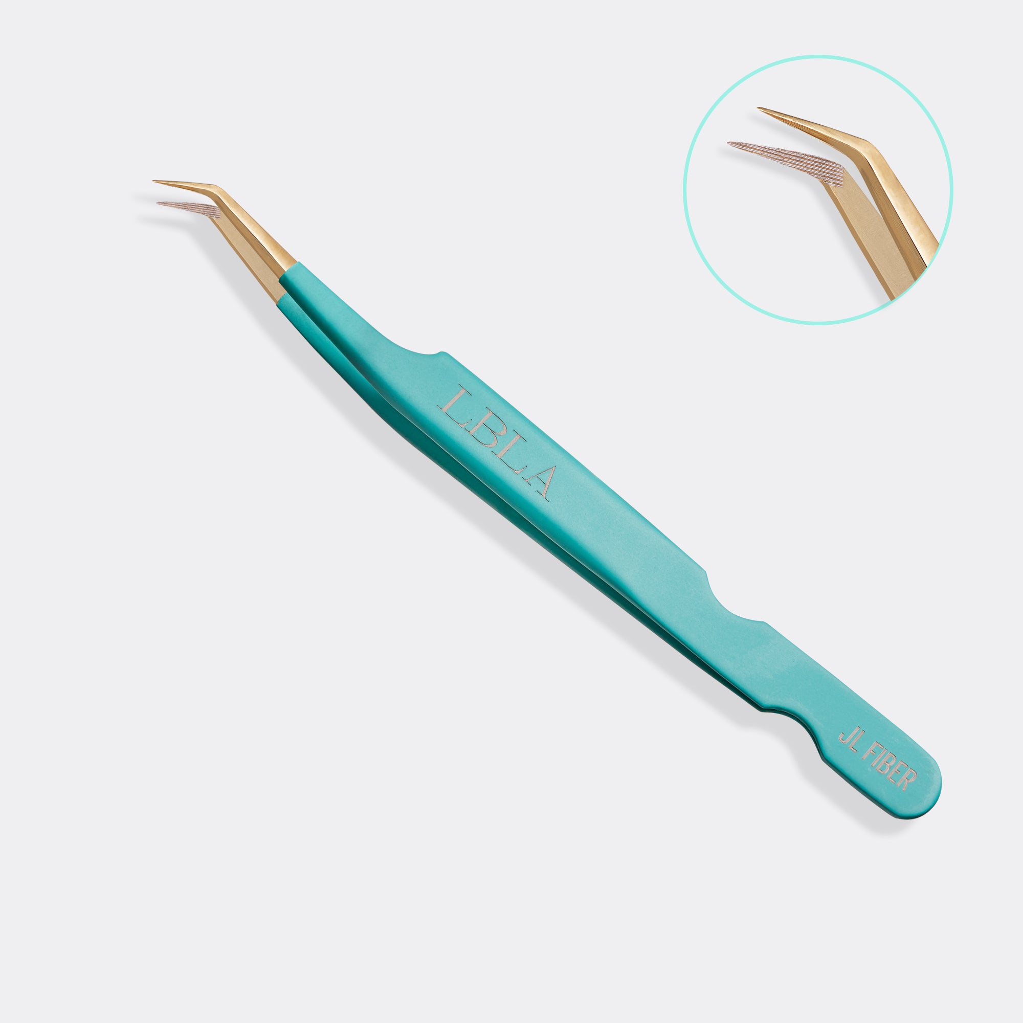 JL Teal Fiber Tip Tweezer