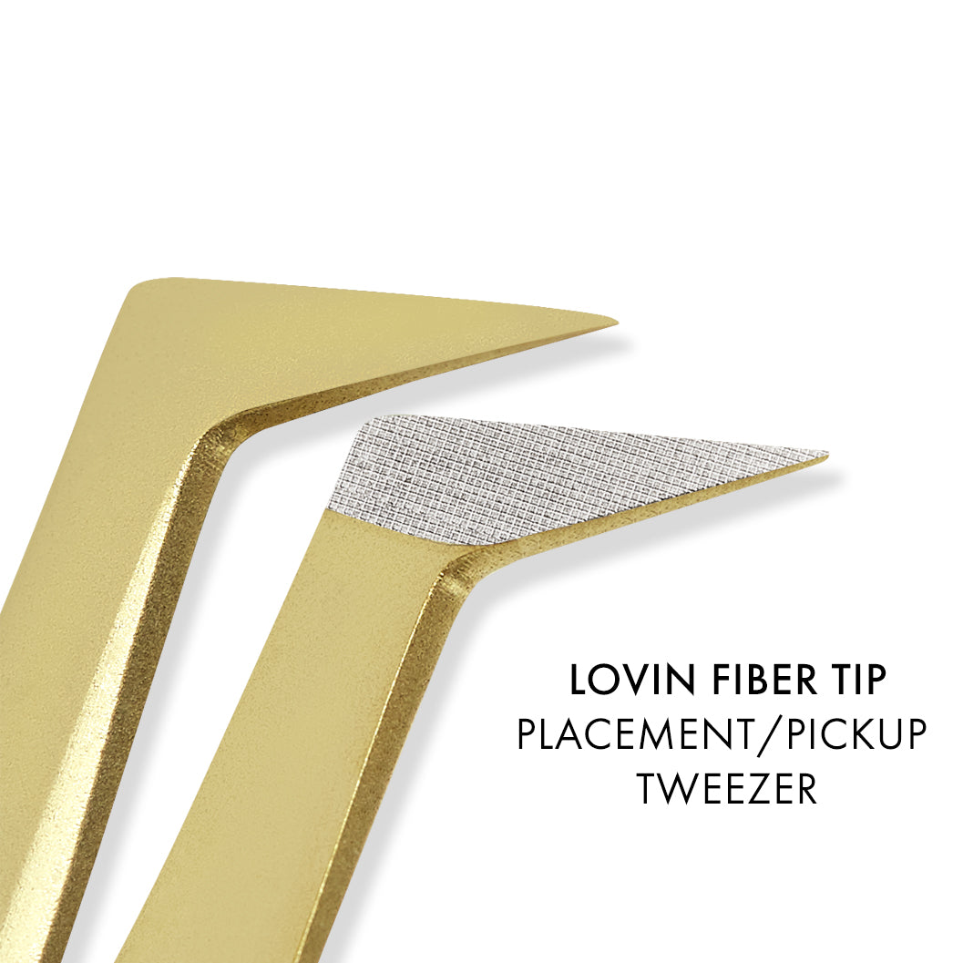 Gold Micro Fiber - MF1 - Ultra Curved Tweezers – Mega Lash Academy