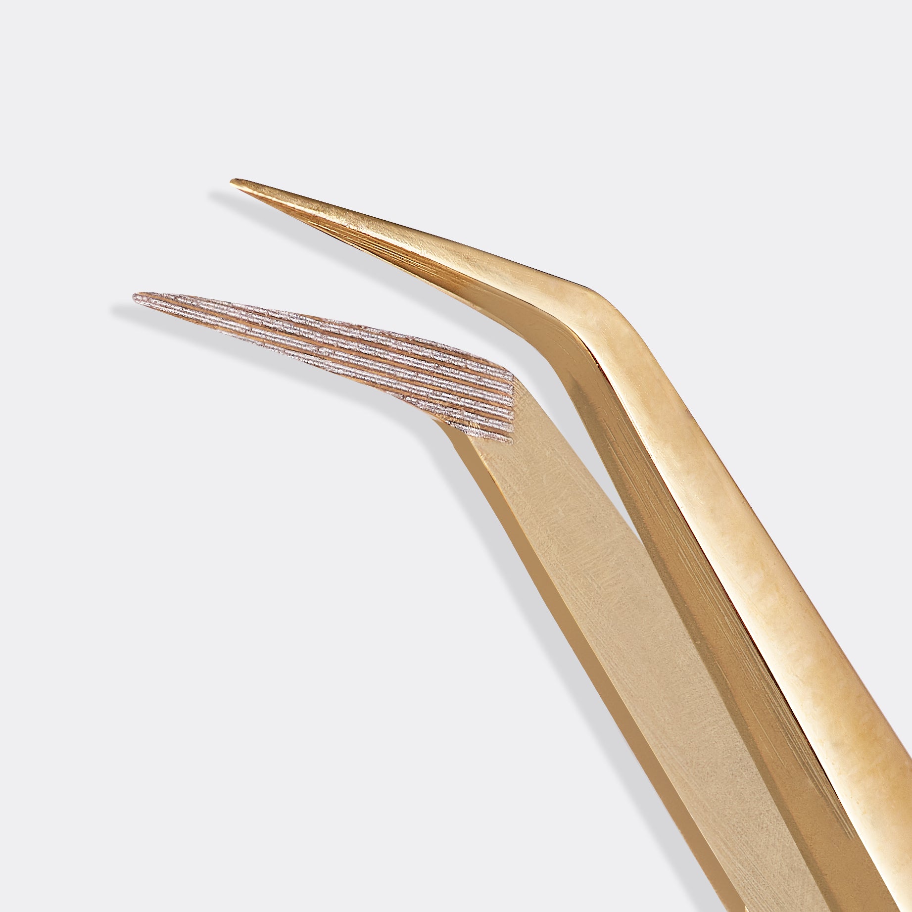 Golden 90 Angle Eyelash Extension Tweezers